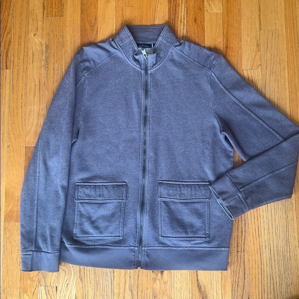 Marc Anthony Gray Zip-Up Sweater